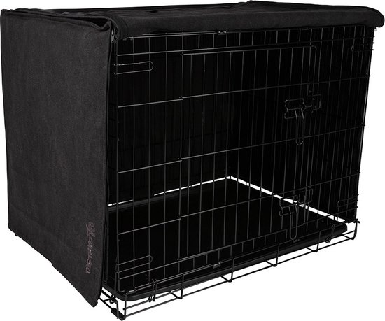 CRATE Cover - Housse de Bench élégante - Toile et Katoen - Disponible en 5 tailles - Gris foncé et Sable - Taille : M - 79 x 56 x 59 cm, Couleur : Sable