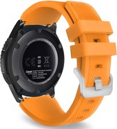 Strap-it Smartwatch bandje 20mm - siliconen bandje geschikt voor Samsung Galaxy Watch 42mm / Active / Active2 / Galaxy Watch 3 41mm / Gear Sport - oranje