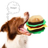 Hondenspeelgoed Hamburger - Huisdier - Hond - Kat - Knuffel - Burger - Geluid - Speelgoed Burger - Piepspeelgoed - Hondenspeeltje - Big Mac -