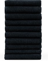 Blumtal Terry Handdoeken Set - 10 x Gasten Handdoekje - 30 x 50 cm - Donkerblauw