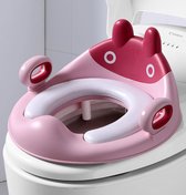 Schattige Konijntje Luxe WC Verkleiner met Zacht PU Zitkussen - Toiletverkleiner voor jongens en meisjes - Roze