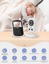 Babyfoon 3,2 inch Smart babymonitor met video talk back TFT LCD-scherm nachtzichtcamera en temperatuurbewaking nachtlampje VOX (herbruikbare verpakking)