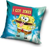 Nickelodeon SpongeBob I Got Jokes Sierkussens - Kussen - 40 x 40 inclusief vulling - Kussen van Polyester - KledingDroom®