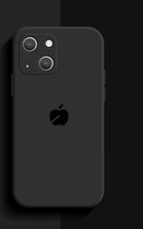 Nixnix - Iphone 13 telefoon hoesje siliconen - Zwart - Phone case