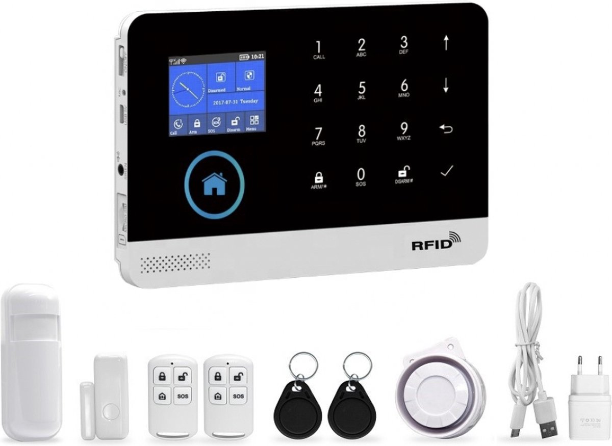Draadloos Alarmsysteem ETIGER S3b Sim SECUAL Met GSM Communicatie Via Ios En Android Draadloos Alarmsysteem ETIGER S3b Sim SECUAL Met GSM Communicatie Via Ios En Android