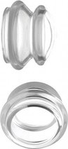 Bundle - Master Series - Clear Plungers Tepelzuigers - Large met glijmiddel