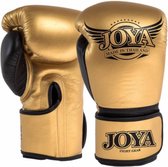 Joya POWER MAX Kickboks Handschoenen Goud Zwart Leder 14 OZ