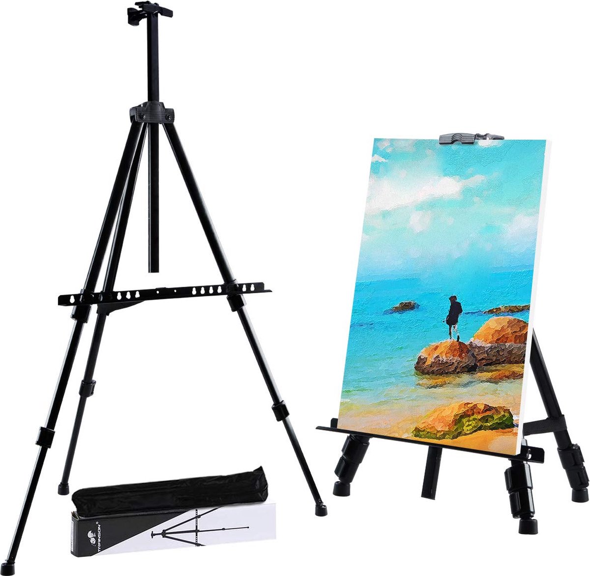 DJAR Extra grote H Frame Art Easel, beweegbare kantelingen platte DJAR Extra grote H Frame Art Easel, beweegbare kantelingen platte