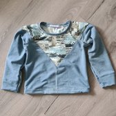 Sweater met ijsbeer print - joggingstof - jongens - maat 116