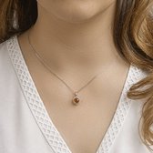 Collier Citrien En Zirkonia 1,1 Mm 41 + 4 Cm