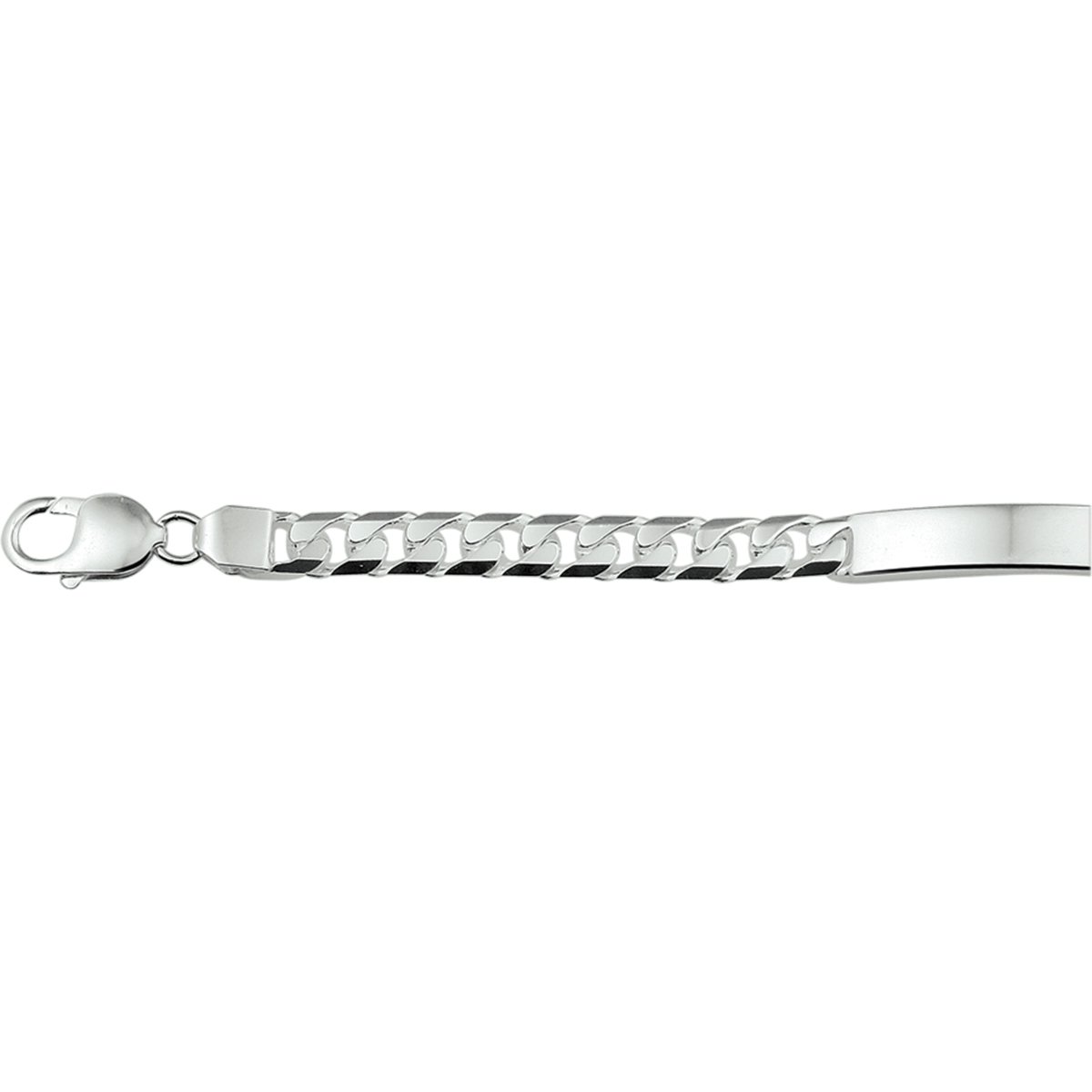 Graveerarmband Gourmette Plaat 8 Mm
