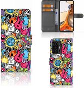 Telefoonhoesje Portemonnee Xiaomi 11T | 11T Pro GSM Hoesje Punk Rock