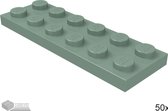 LEGO Plaat 2x6, 3795 Zandgroen 50 stuks