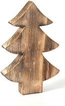 Woodart - kerstboom - deco - hout   20x11