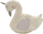 Giftdecor Kussen Zwaan Junior 37 X 35 Cm Wit/roze
