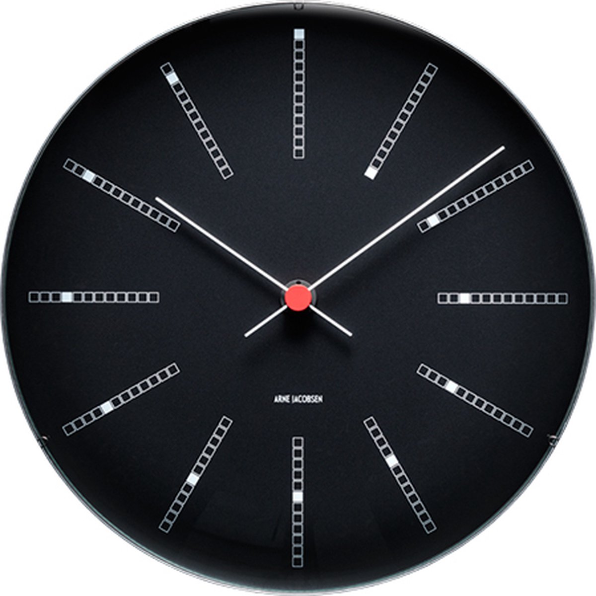 Arne Jacobsen Bankers Clock Wandklok Zwart 21 cm 43636 bol