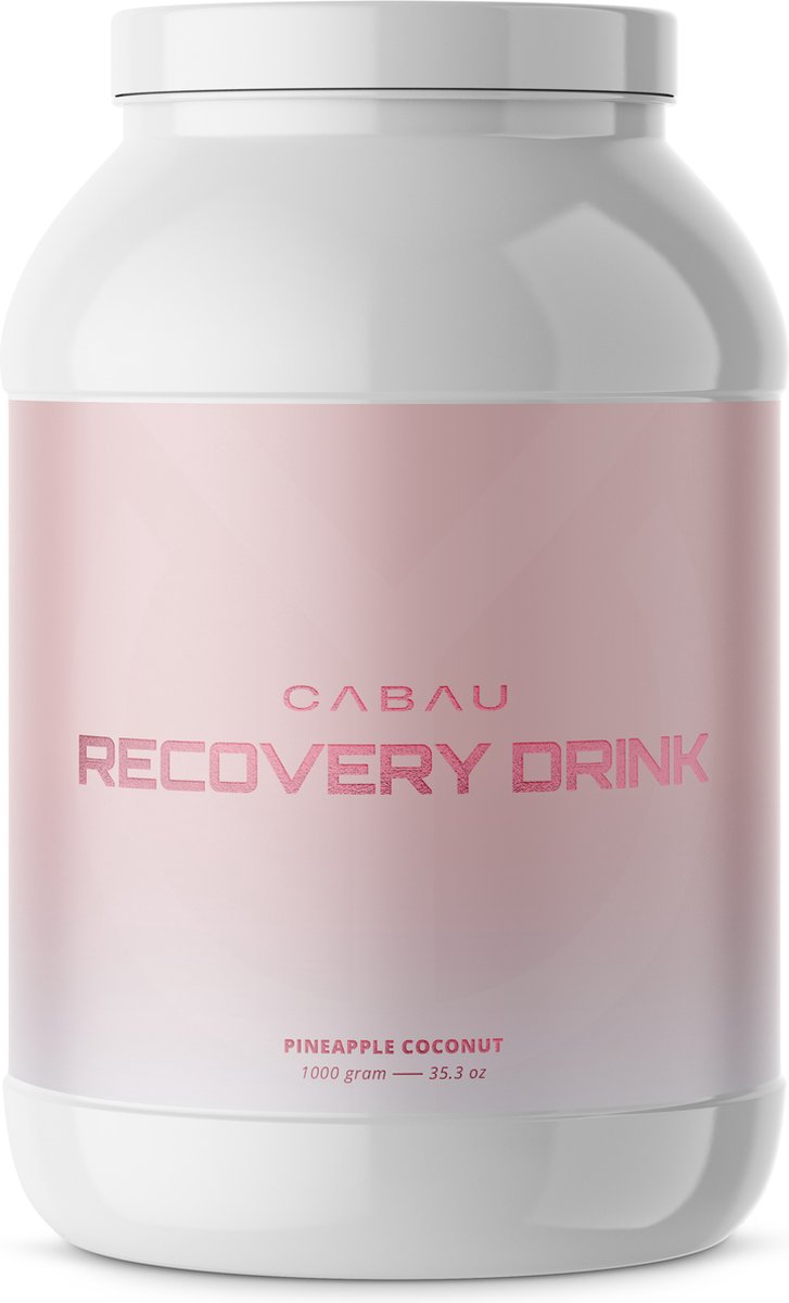 Cabau Lifestyle - Recovery Drink - Hoogwaardige Eiwitten en Koolhydraten - Ananas Kokosnoot - 12 shakes