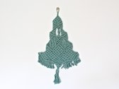 Macramé kerstboom - Early Dew - Groen - Voor aan de wand - Muurkerstboom -  Handgemaakt