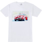 STEUR - DESIGN - T-shirt - wit - katoen - klassieke Ferrari - M