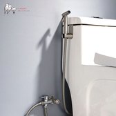 Flanner® RVS Bidetkraan – Handdouche met kraan en slang.