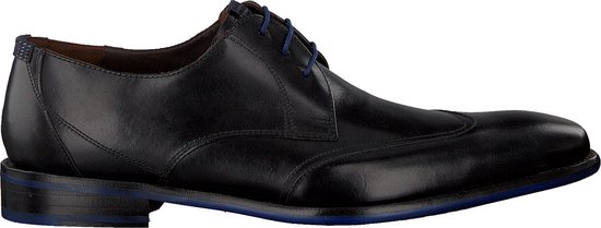 Floris van Bommel 18133 chaussures à lacets homme noir noir 01 cuir noir 46 (11)