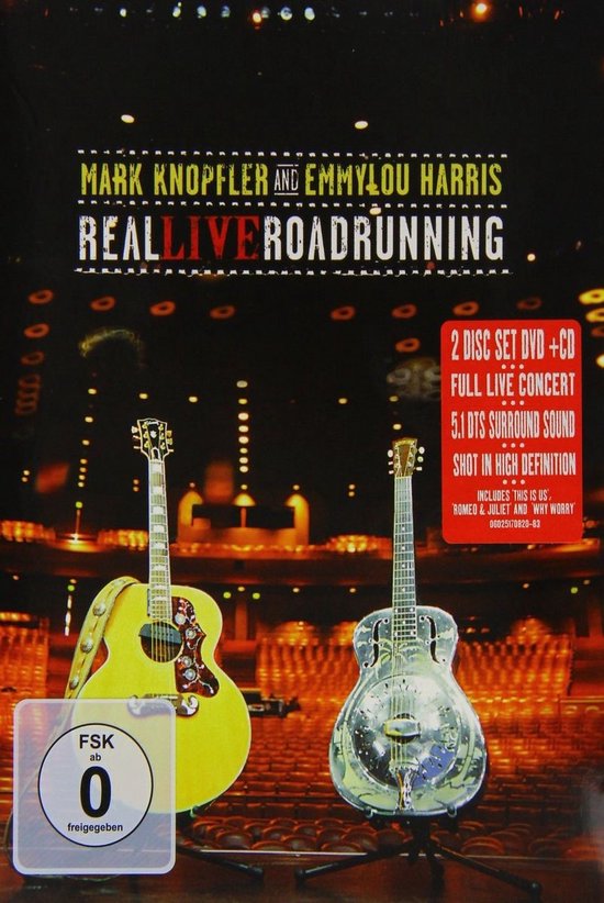 Cover van de film 'Mark Knopfler en Emmylou Harris - Real Live Roadrunning + Cd'