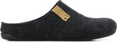 CM Comfort Vrouwen Canvas    Harde zool  Pantoffels / open Sloffen - 66800228 - Antraciet - Maat 38