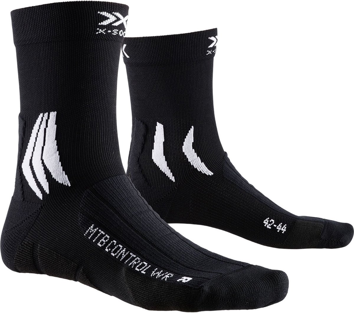 X-Socks MTB Control WR Sokken Fietssokken - Maat 45-47 - Unisex - zwart - wit