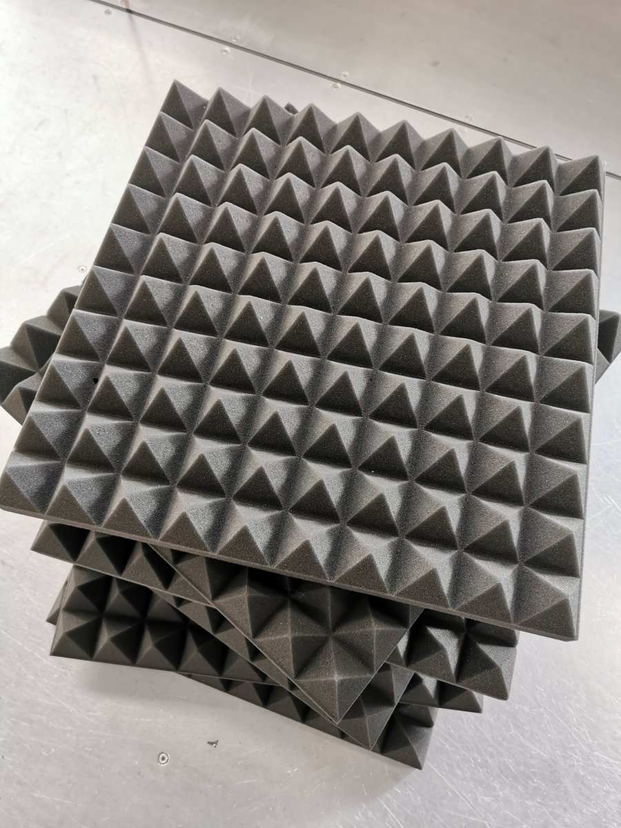 Akoestische Panelen, studioschuim, piramide schuim, foam, Akoestiek