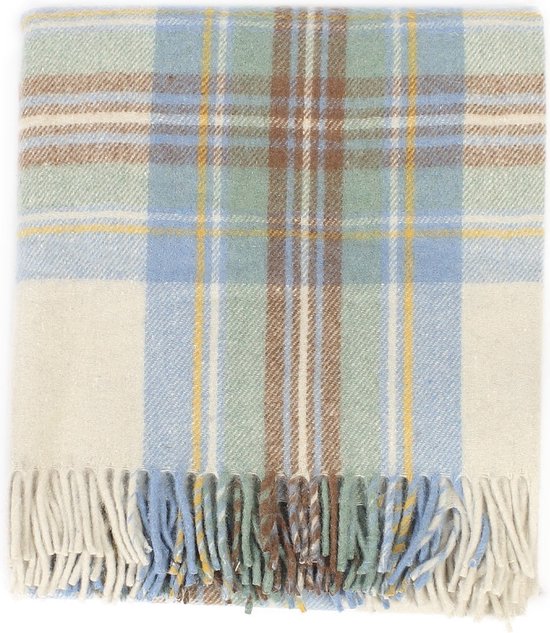 Highland Tartan Tweeds of Scotland Stewart Muted Blue