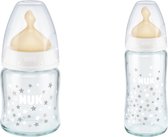 NUK - first choice+ - flessenset - babyfles van glas - set van 2 stuks - met speen