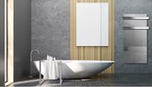 Panneau chauffant infrarouge miroir pour salle de bain / chauffe-serviettes | y compris thermostat séparé | infrarouge | 600 watts | 60x90CM | Alcaric