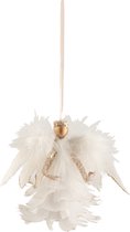 J-Line Hanger Engel Veren Glitter Ecru/Goud