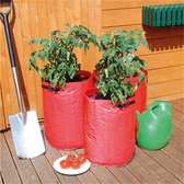 St. Helens Home & Garden - Sacs de culture pour tomates - 3 pièces - Sac de culture pour tomates - 40x40x50cm - 63L - Rouge