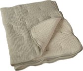 QUAX NATURAL - QUILTED BLANKET R/V XL- GREY/ECRU