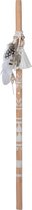 J-Line Stok 1 Boho Beach Beige Hout Naturel Set van 8 Stuks