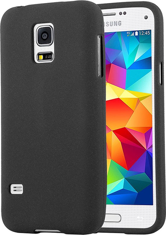 Samsung Hoesje - Samsung Galaxy S5 hoesje zwart siliconen case cover | bol.com