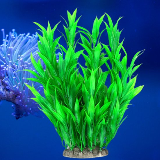 masker Susteen micro ✿BrenLux - Aquarium decoratie – Koraal groen blaadjes - Kunstplant Aquarium  25cm -... | bol.com