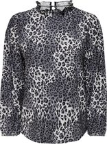 Jacqueline de Yong T-shirt Jdysvan Faith L/s Top Jrs 15240512 Dark Grey Dames Maat - XS