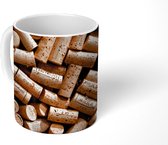 Mok - Rommelige stapel kurken - Mokken - 350 ML - Beker - Uitdeelcadeautjes