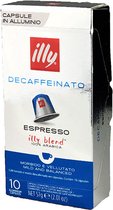 Illy Nespresso Compatible CAFEÏNVRIJ capsules 10 stuks