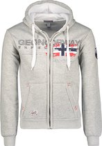 Vest Met Capuchon En Rits Grijs Geographical Norway Gislande - M