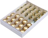 Oneiro's luxe kerstballen GOLD - SET VAN 30 - ø5 cm - kerstbal - luxe verpakking – kerstcollectie – kerstdecoratie – kerstboomhanger – kerstversiering