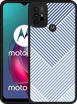 Motorola Moto G10 Hardcase hoesje Art Lines - Designed by Cazy