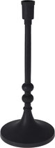 Kandelaar - zwart - kaars - 31 cm hoog - wwondecoratie