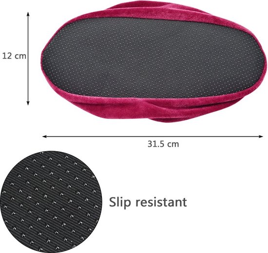 ANNTIM 5 paar wasbare overschoenen, wasbare schoenovertrek, antislip, antislip, met flanel, voor thuis, huishouden en computerkantoor, Zwart, 1