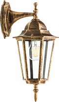 Tuinlamp vintage stijl koper/brons kleurig E27 IP44