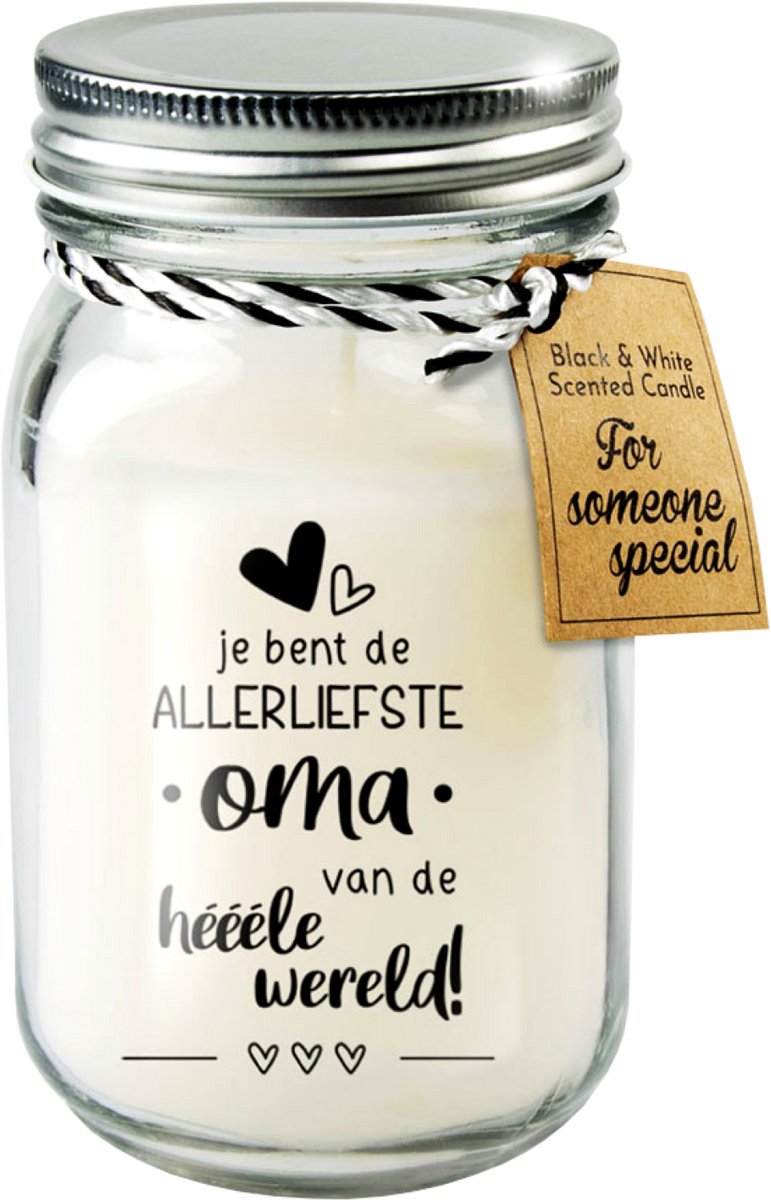 Black & White geurkaars - Oma