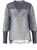 Aaiko blauwe transparante blouse - valt kleiner - Maat XS