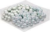 Oneiro's luxe kerstballen Oyster Grey - SET VAN 144 - ø2 cm - kerstbal - luxe verpakking – kerstcollectie – kerstdecoratie – kerstboomhanger – kerstversiering